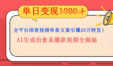 全平台深夜文案新风口：DeepSeek生成百万播放量金句，治愈系内容涨粉速度快4倍-网创星球