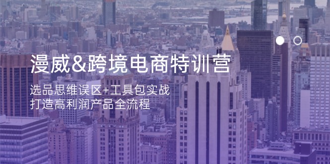 （14295期）漫威 跨境电商特训营：选品思维误区+工具包实战，打造高利润产品全流程-网创星球