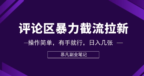 评论区暴力截流拉新：捡钱项目，操作简单，有手就行，日入几张-网创星球